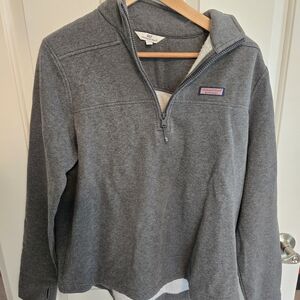 Vineyard Vines Gray Quarter-Zip Sweatshirt
